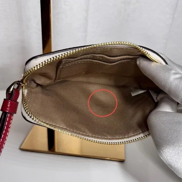 Coach Snowflake Bear Corner Zip Wristlet Wallet - Picture 7 of 9